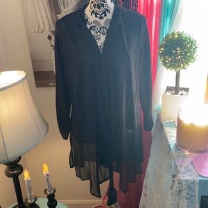 Chiffon/Lace Cardigan